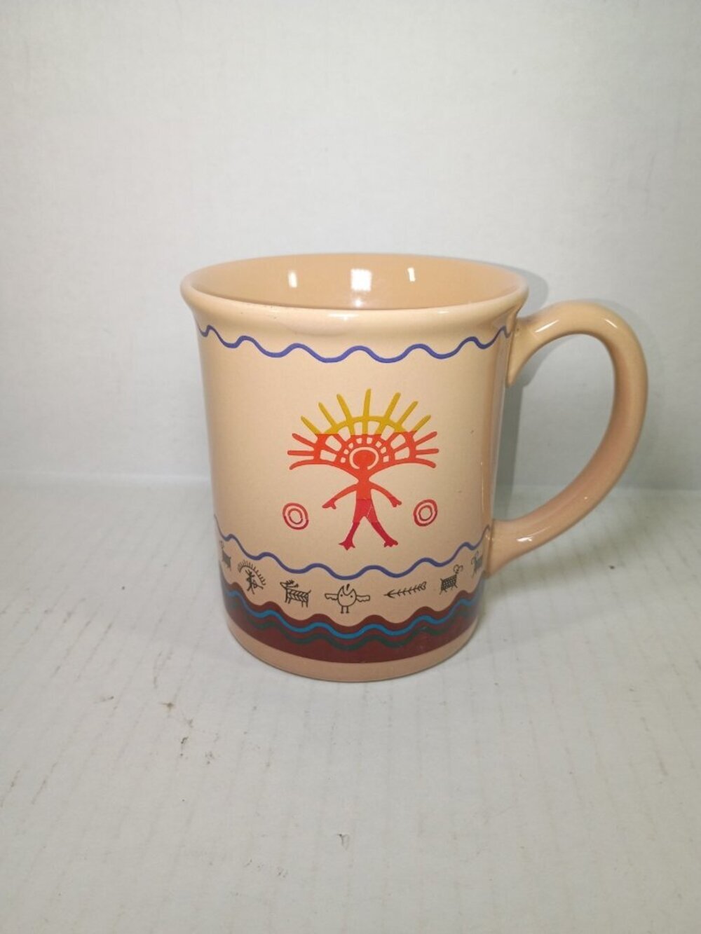 Pendleton Spirit Quest 18oz Mug Cup Sunburst Petroglyphs Native Tribal